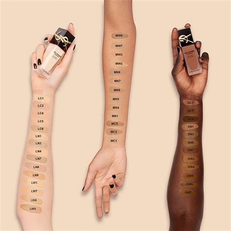 ysl all hours foundation fenty|YSL foundation shade guide.